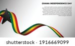 Ghana Independence day design with Ghana flag banner. good template for Ghana Independence day or National day design.