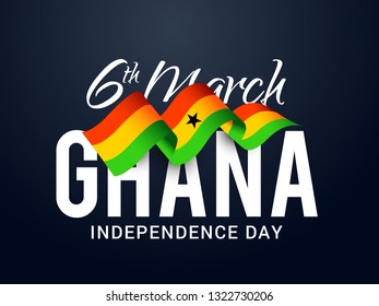 Ghana Independence Day Poster Or Banner Background. 