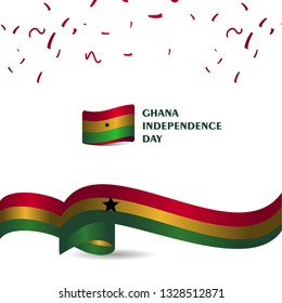 Ghana Independence Day Vector Template Design Illustration