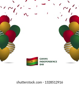 Ghana Independence Day Vector Template Design Illustration