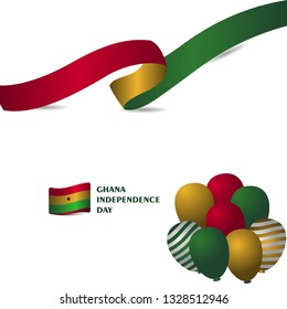 Ghana Independence Day Vector Template Design Illustration