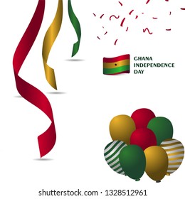 Ghana Independence Day Vector Template Design Illustration
