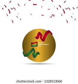 Ghana Independence Day Vector Template Design Illustration