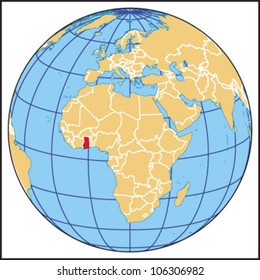 Ghana Locate Map