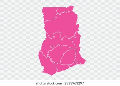 Ghana Map Fuscia Color Background quality files png