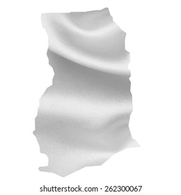 Ghana map Silk