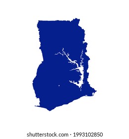 ghana   DISEÑO CREATIVO DE ICONOS DE ILUSTRACIÓN DE VECTOR DE MAPA