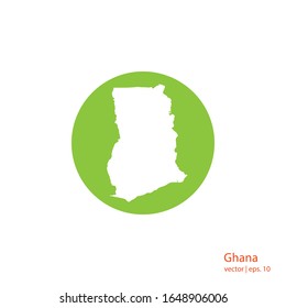 Ghana Maps Logo Design Vector Template