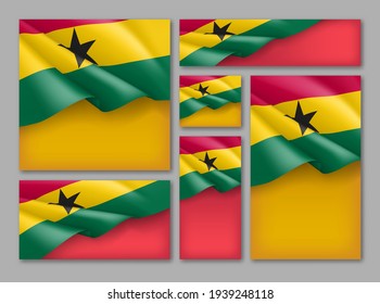 Ghana nationale Bannersammlung. Nationalfeiertag, Festivalhintergrund