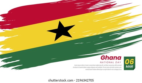 Ghana National Day. Banner, Greeting card, Flyer design. Poster Template Design