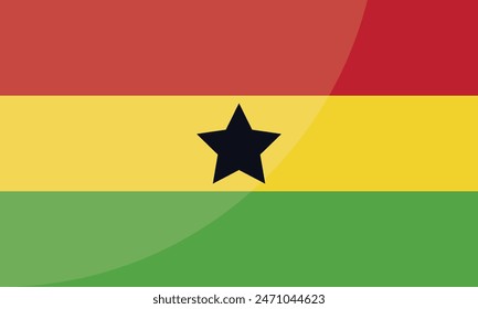 Ghana National Flag for background, backdrop. Vector illustration