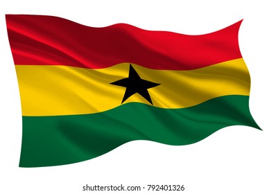 Ghana national flag flag icon