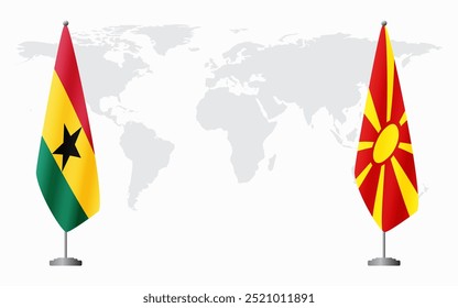 Gana e Macedônia do Norte marcam encontro oficial no fundo do mapa.