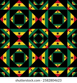 ghana pattern. geometric background for decoration. vector illustration