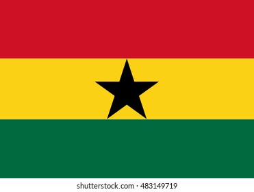 Ghana Vector Flag