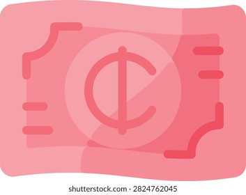 Ghanaian Cedi icons set in Flat design. Including money, currency, cash, ghana, cedi, ghanaian, banknote, bill icon and more. Outline icons collection.