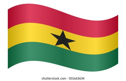 Ghanaian National Official Flag African Patriotic Stock Vector (Royalty ...