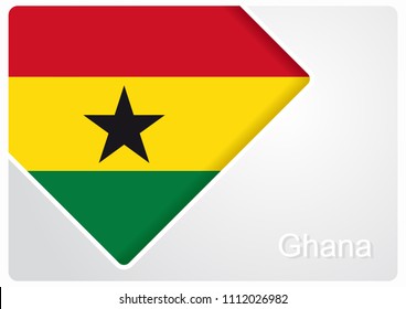 Ghanayan flag design background layout. Vector illustration.