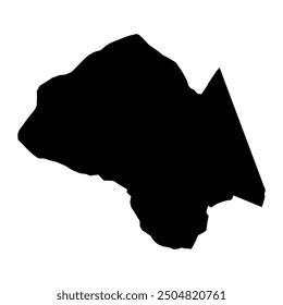 Ghanche district map, administrative division of Pakistan. Vector illustration.