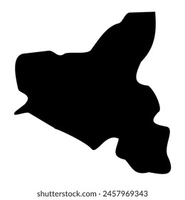 Gharb District map, administrative division of Malta. Vector illustration.