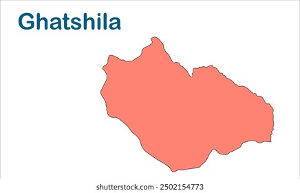 Ghatshila map, Purbi Singhbhum District, Jharkhand state, Republic of India, Government of Jharkhand, Indian territory, Eastern India, poli