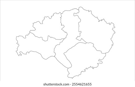 Ghazipur Ditrict map outline, Ghazipur District, Uttar Pradesh State, Republic of India, Government of  Uttar Pradesh, Indian territory, Eastern India, politics, village, tourism