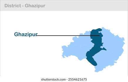 Ghazipur sub-district map, Ghazipur District, Uttar Pradesh State, Republic of India, Government of  Uttar Pradesh, Indian territory, Eastern India, politics, village, tourism