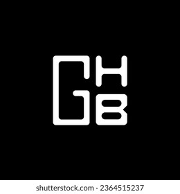 GHB letter logo vector design, GHB simple and modern logo. GHB luxurious alphabet design  