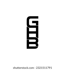 ghb typography letter monogram logo design