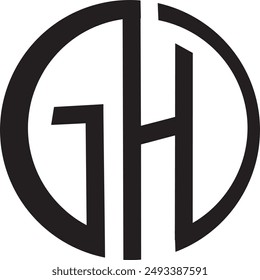 GHD Circle logo design, icon, symbol, vector file,