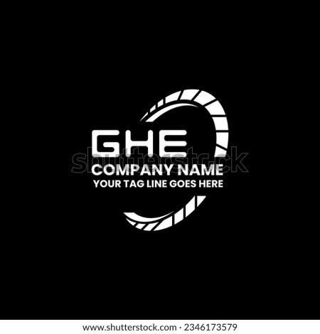 GHE letter logo creative design with vector graphic, GHE simple and modern logo. GHE luxurious alphabet design   Imagine de stoc © 