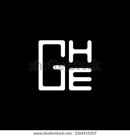 GHE letter logo vector design, GHE simple and modern logo. GHE luxurious alphabet design   Imagine de stoc © 