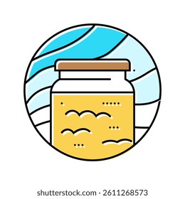 ghee ayurveda color icon vector. ghee ayurveda sign. isolated symbol illustration