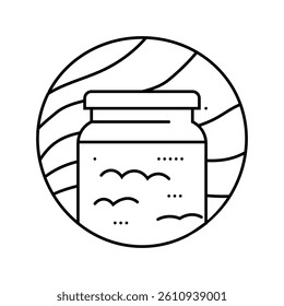 ghee ayurveda line icon vector. ghee ayurveda sign. isolated contour symbol black illustration