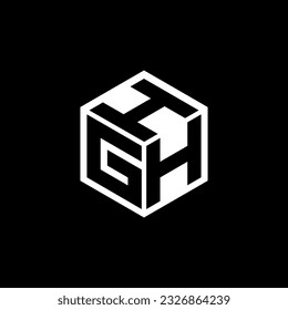 GHH letter logo design in illustration. Vector logo, calligraphy designs for logo, Poster, Invitation, etc.
