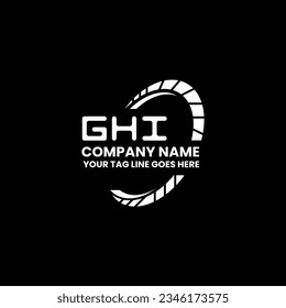 Logo de la carta GHI diseño creativo con gráfico vectorial, logotipo GHI simple y moderno. Diseño de alfabetos lujosos GHI  