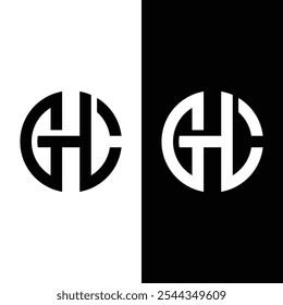 GHL Logo Design Inspiration Unique Identity Stock Vector