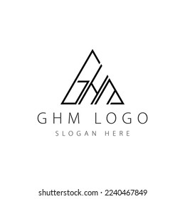El logotipo de GHM es un logotipo con forma de triángulo, representa la sensación inmobiliario