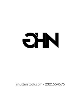 ghn initial letter monogram logo design