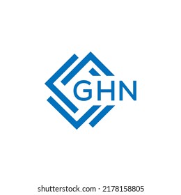 GHN letter logo design on white background. GHN creative  circle letter logo concept. GHN letter design.
