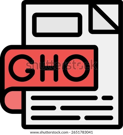 GHO Line Filled Icon Design