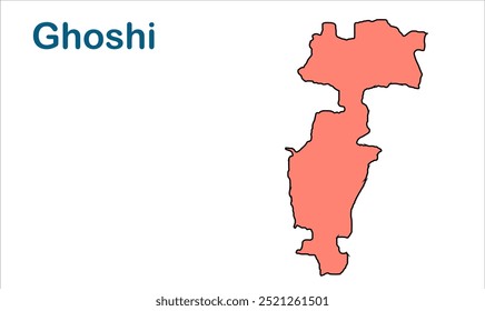 Mapa de subdivisão de Ghoshi, Distrito de Jehanabad, Estado de Bihar, República da Índia, Governo de Bihar, território indiano, Índia Oriental, política, aldeia, turismo