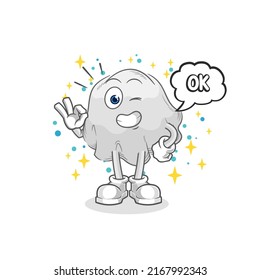 the ghost agree mascot. cartoon vector