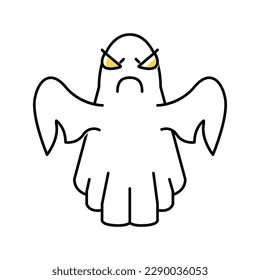 ghost in amusement park color icon vector. ghost in amusement park sign. isolated symbol illustration