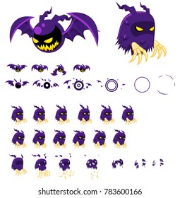 Ghost Animated game characters for halloween video games