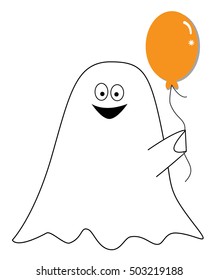 Ghost with Balloon