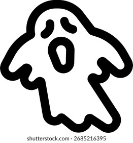 ghost black design line style