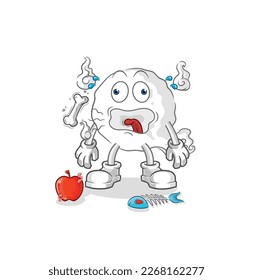 the ghost burp mascot. cartoon vector