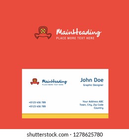 Ghost cap  logo Design with business card template. Elegant corporate identity. - Vector