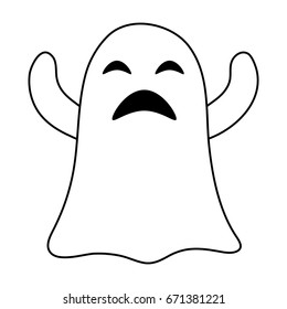 ghost cartoon icon image 